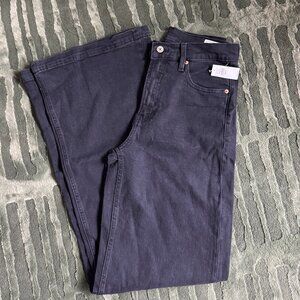 GAP High Rise Stride Black Jeans (28 / 6 Tall, NWT)